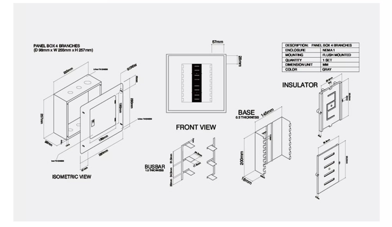 Metal 18 Way Plug-In Mcb Electrical Distribution Box Lock - GUANGPU